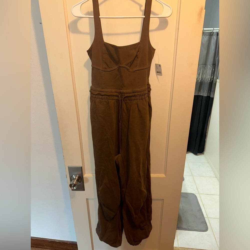 Free people movement Women’s Brown Sleeveless Jumpsuit NWT